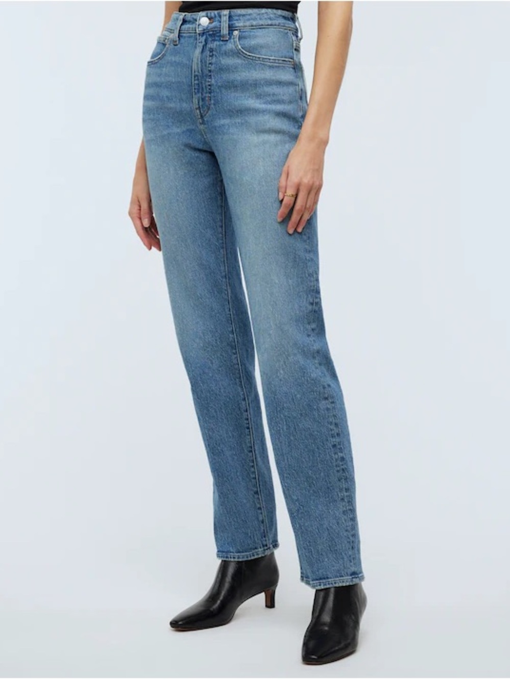 👖 Madewell The 90s Straight Jeans Light Wash Denim Size 26‎ High Rise